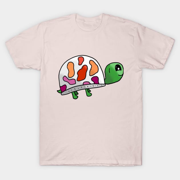 Lesbian Turtle T-Shirt by nonbeenarydesigns